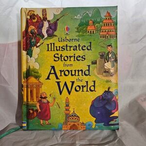Usborne Illustrated Stories from Around the World Hardcover Childrens Book
